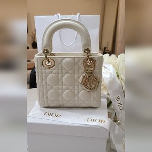 Dior Lady Dior Mini - Latte